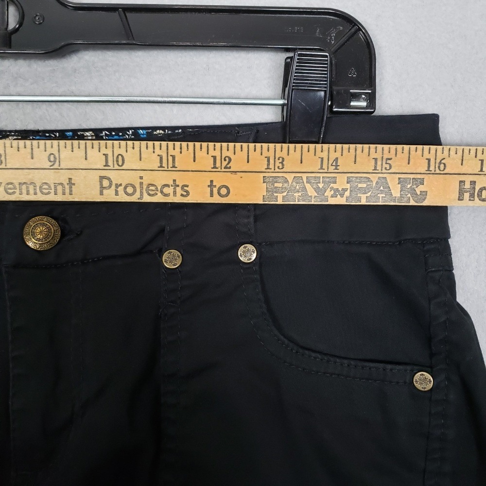 Dakota Blue Black Denim Twill Shorts Flap Pocket Casual Staple Size 8 - Picture 4 of 11